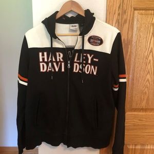 Harley-Davidson zippered sweatshirt w/ hood